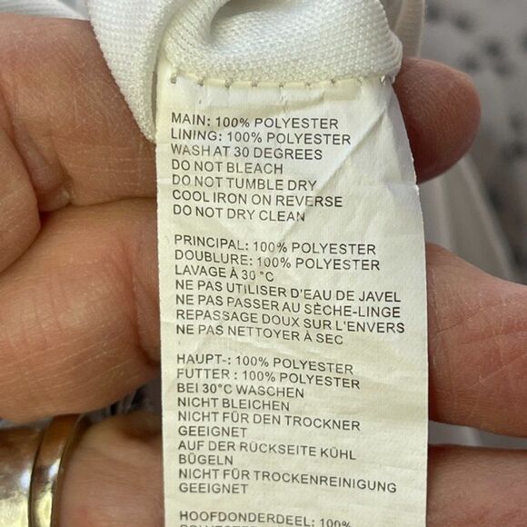 Nasty Gal White Silky Wrap‎ Mini Skirt with Black and Gray Starbursts - 4 - Picture 9 of 12